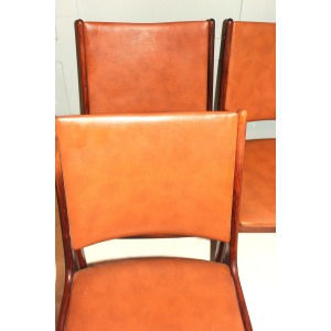 Scandinavian rosewood dining chairs