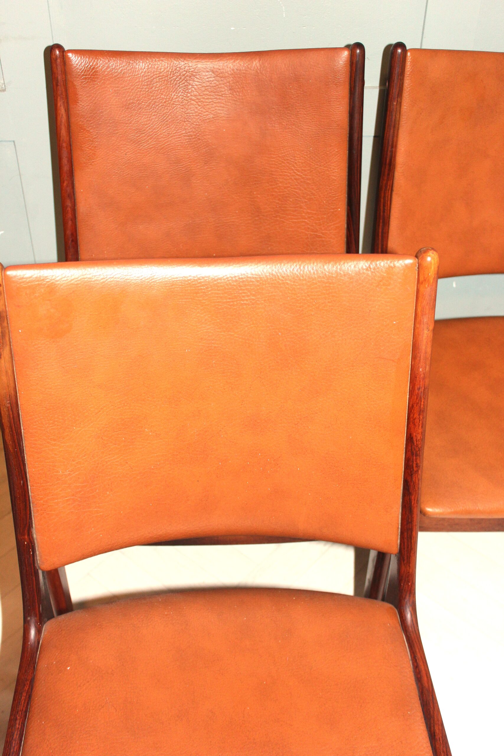 Scandinavian rosewood dining chairs