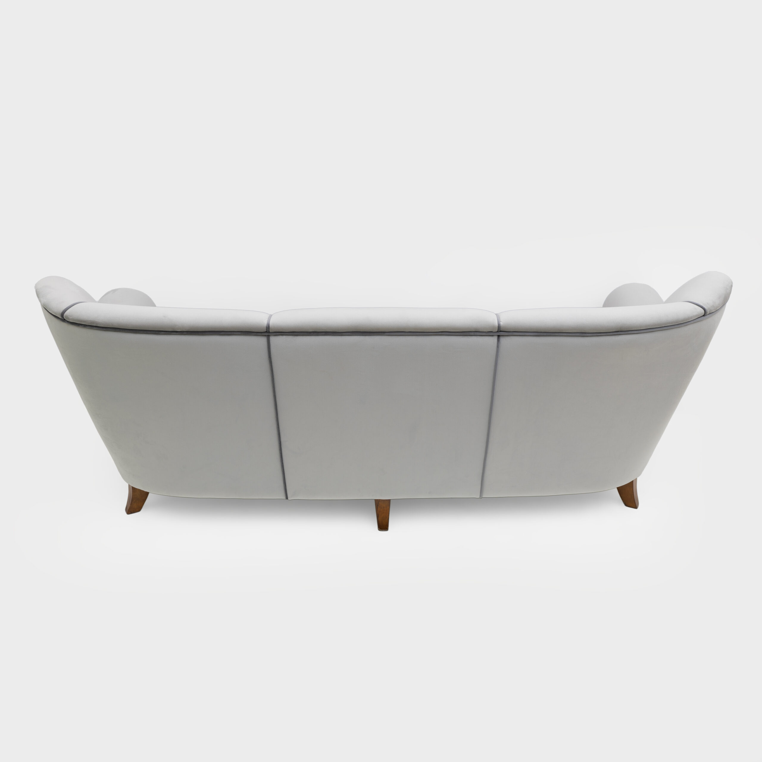 Attributed Guglielmo Ulrich Art Deco Italian Velvet Sofa, 1940s
