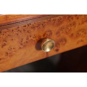 French Art Deco Writing Table In Burr Yew