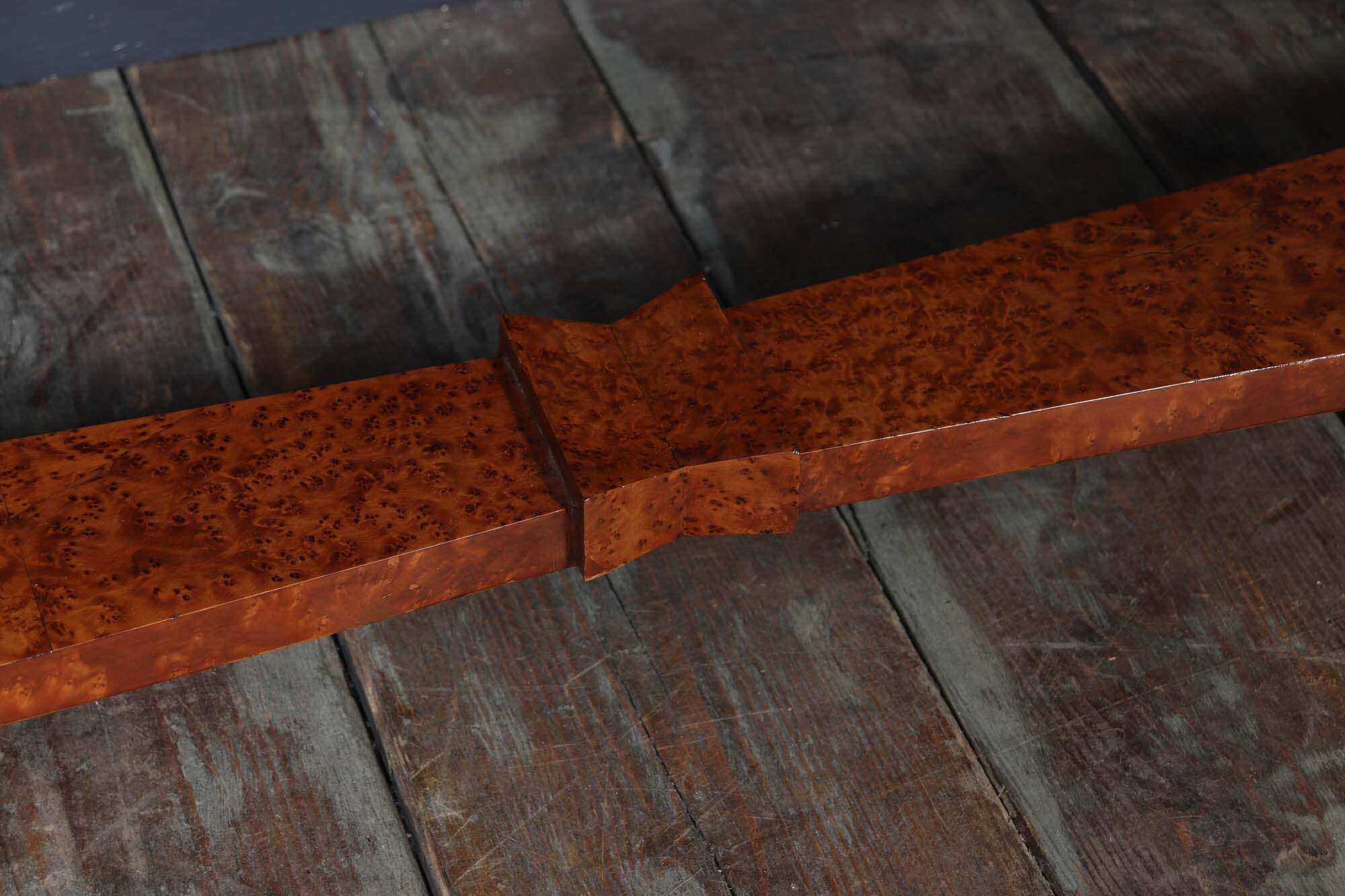 French Art Deco Writing Table In Burr Yew