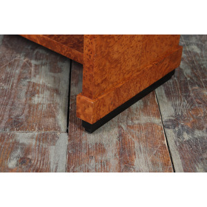 French Art Deco Writing Table In Burr Yew