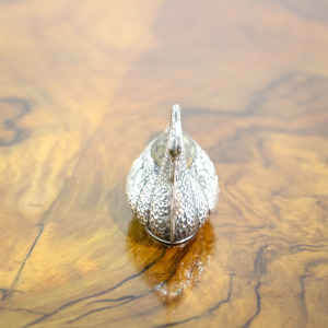 Edwardian Silver Swan Pin Cushion