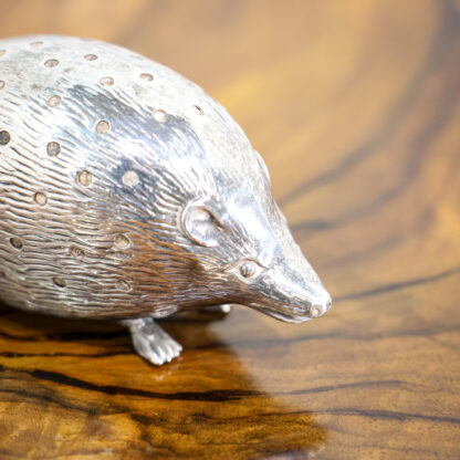 Rare Edwardian Silver Hedgehog Pin Cushion - Image 6