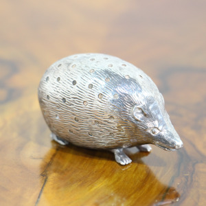 Rare Edwardian Silver Hedgehog Pin Cushion