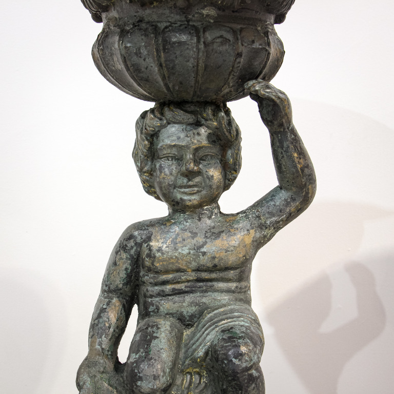 Pair of Sculptural Cast Iron Garden Planter Urns - Image 10