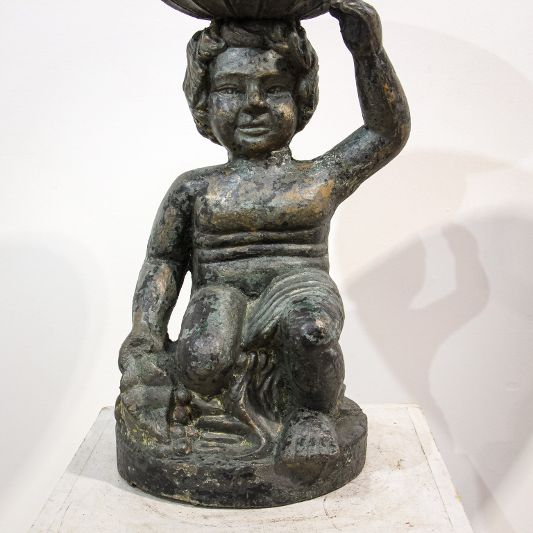Pair of Sculptural Cast Iron Garden Planter Urns - Image 9