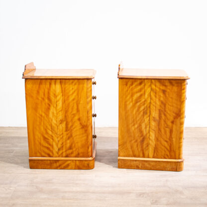 Pair of Deep Satin Birch Bedside Chests - Image 10