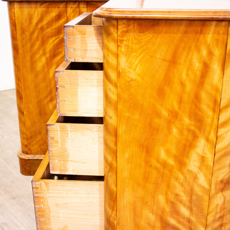 Pair of Deep Satin Birch Bedside Chests