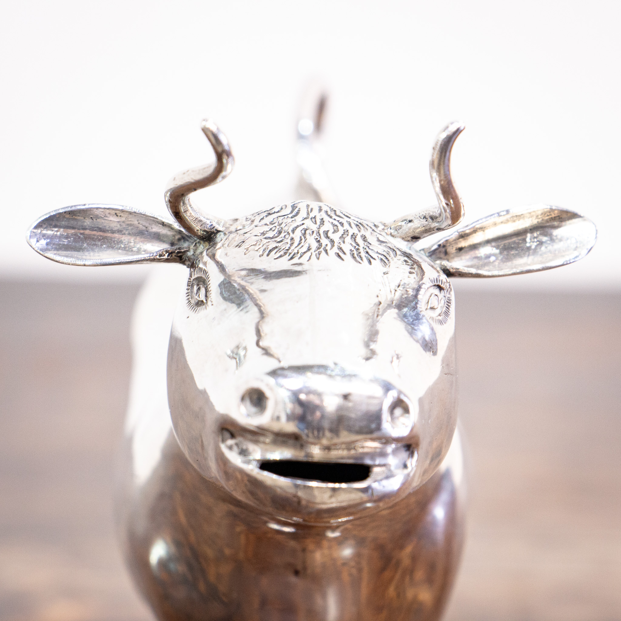 Exceptional Victorian Silver Cow Creamer