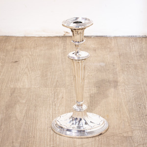 Pair of Large Silverplate Candelabra