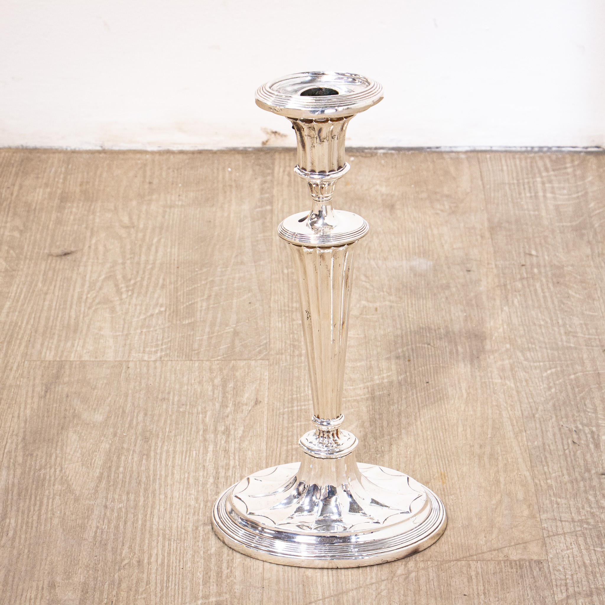 Pair of Large Silverplate Candelabra