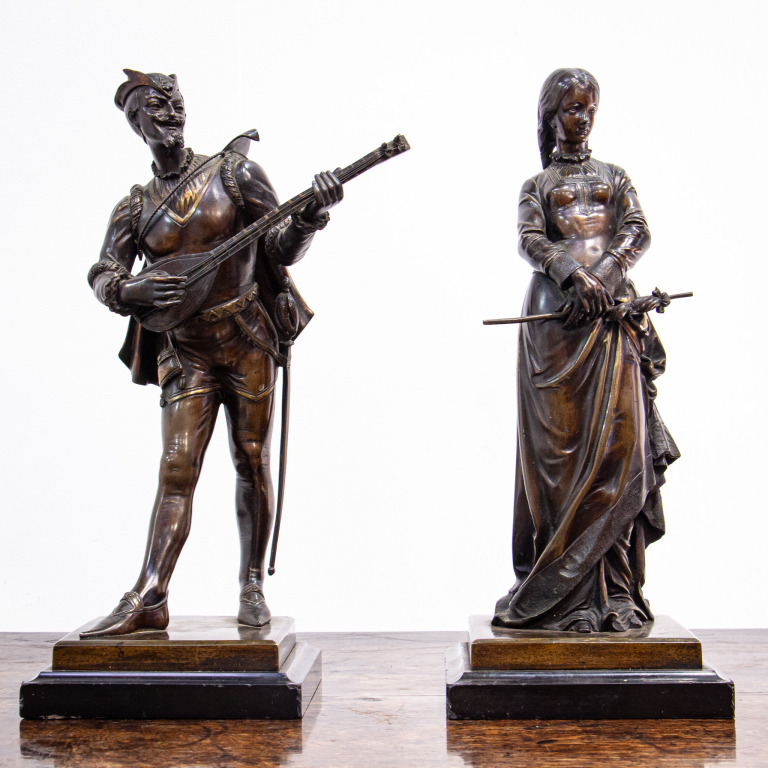 A Pair of Classical Bronze Figures