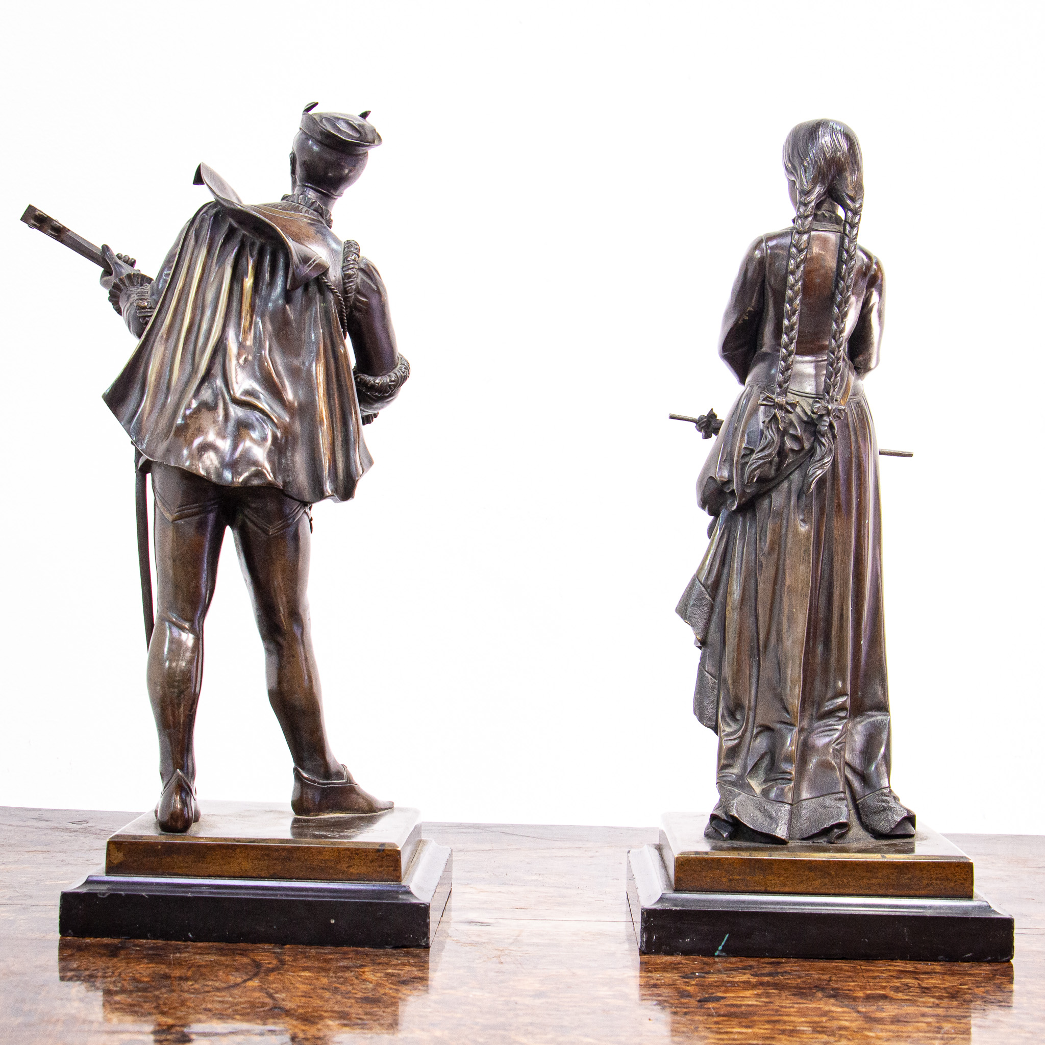 A Pair of Classical Bronze Figures