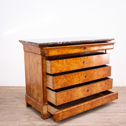 French Louis Phillippe Figured Ash Commode - Image 2