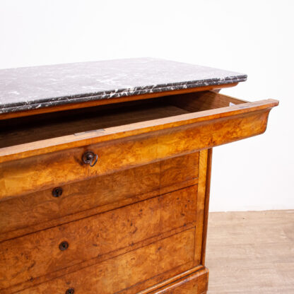 French Louis Phillippe Figured Ash Commode - Image 9