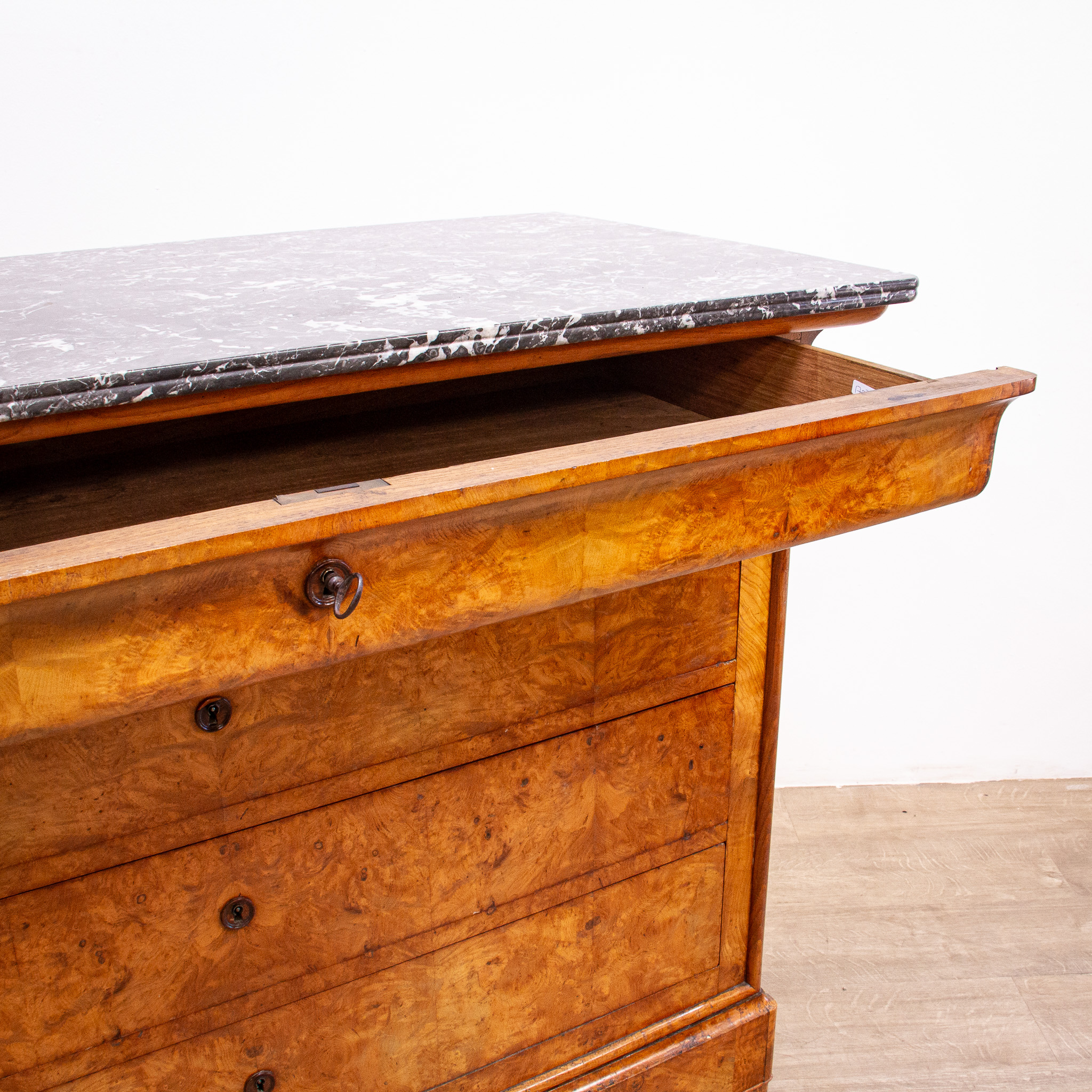 French Louis Phillippe Figured Ash Commode