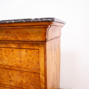French Louis Phillippe Figured Ash Commode