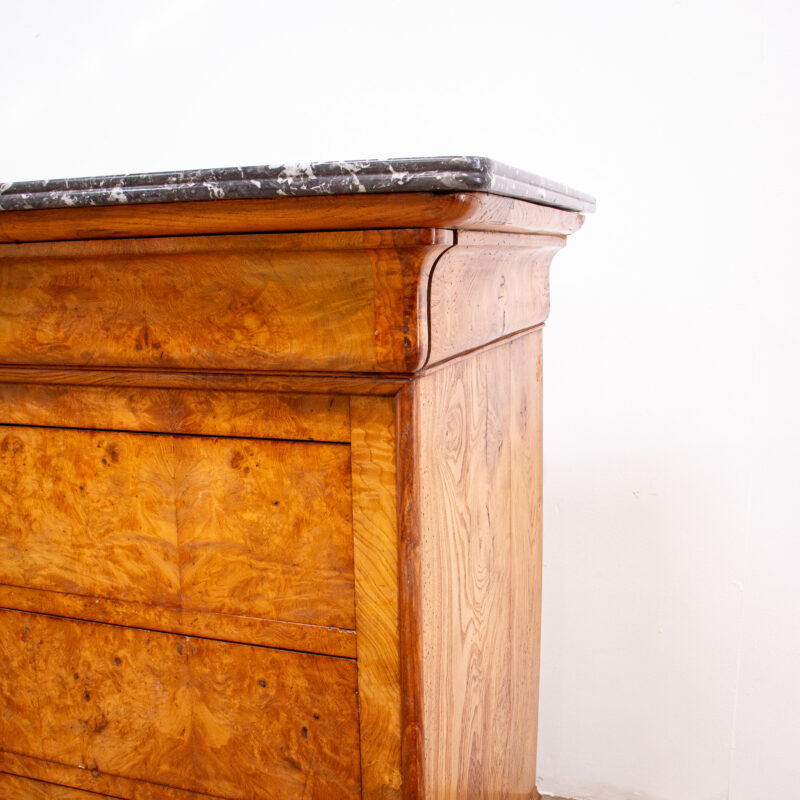 French Louis Phillippe Figured Ash Commode