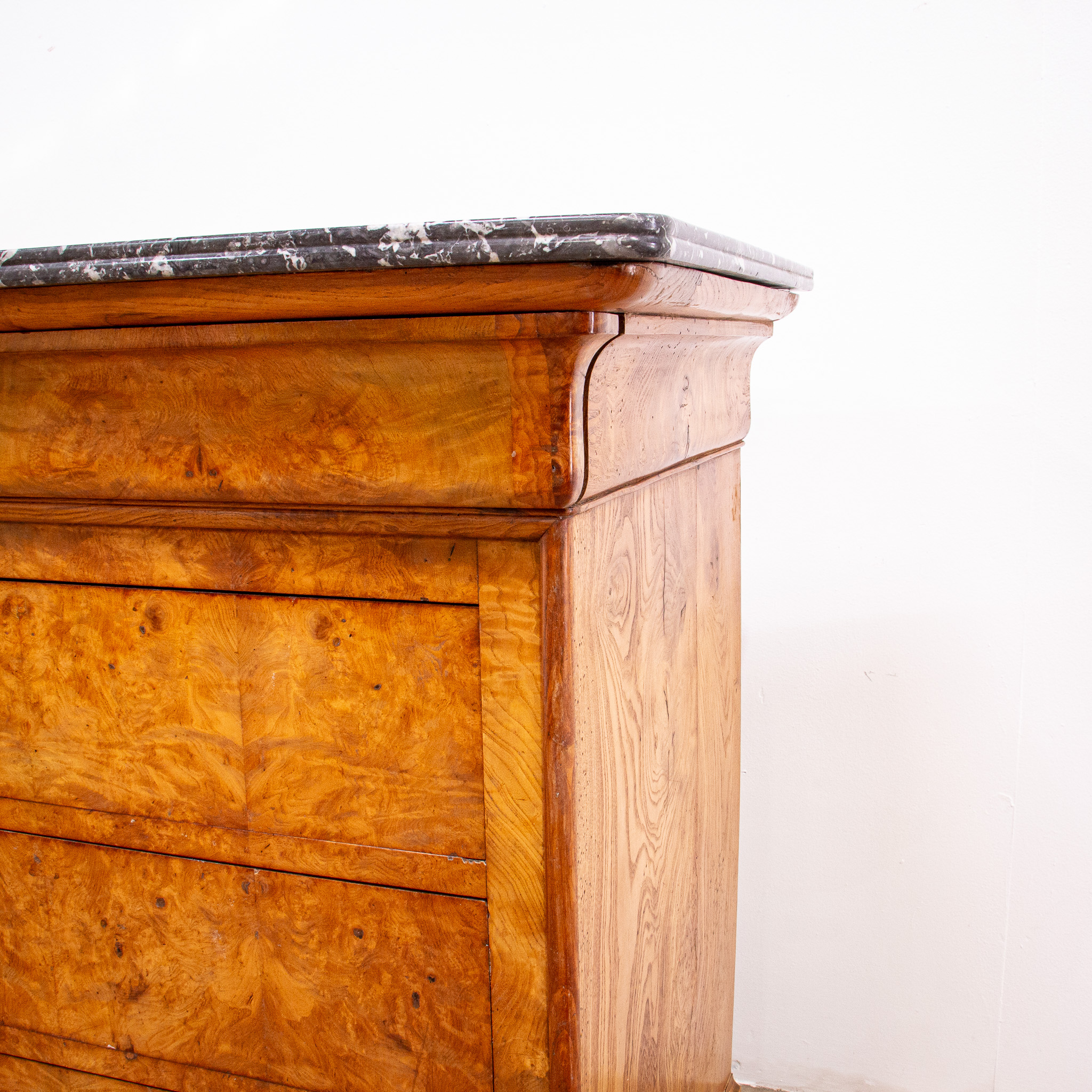 French Louis Phillippe Figured Ash Commode