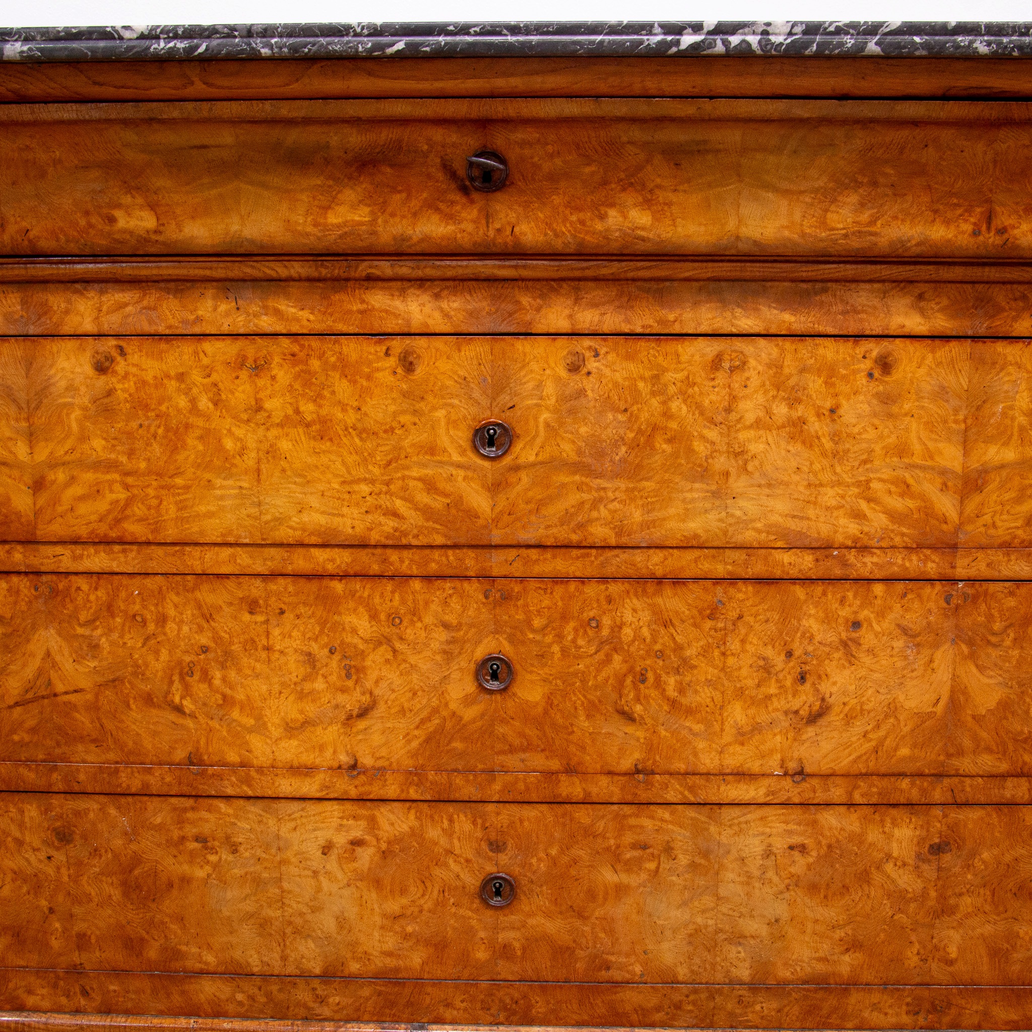 French Louis Phillippe Figured Ash Commode