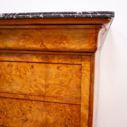 French Louis Phillippe Figured Ash Commode - Image 5