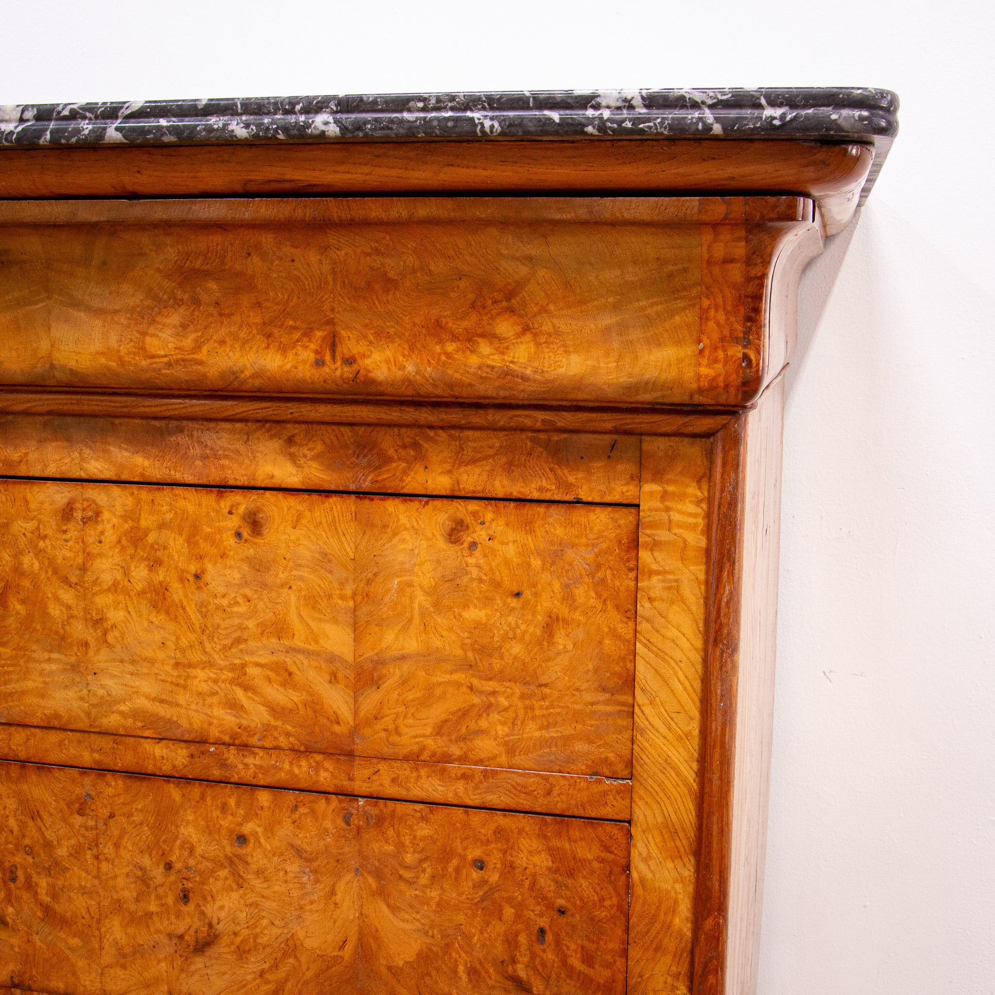 French Louis Phillippe Figured Ash Commode