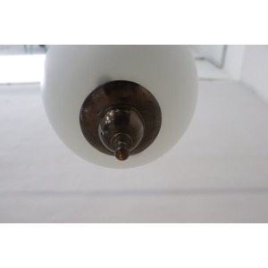 Pendant Lamp in Brass and Glass, 1960s