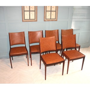 Scandinavian rosewood dining chairs