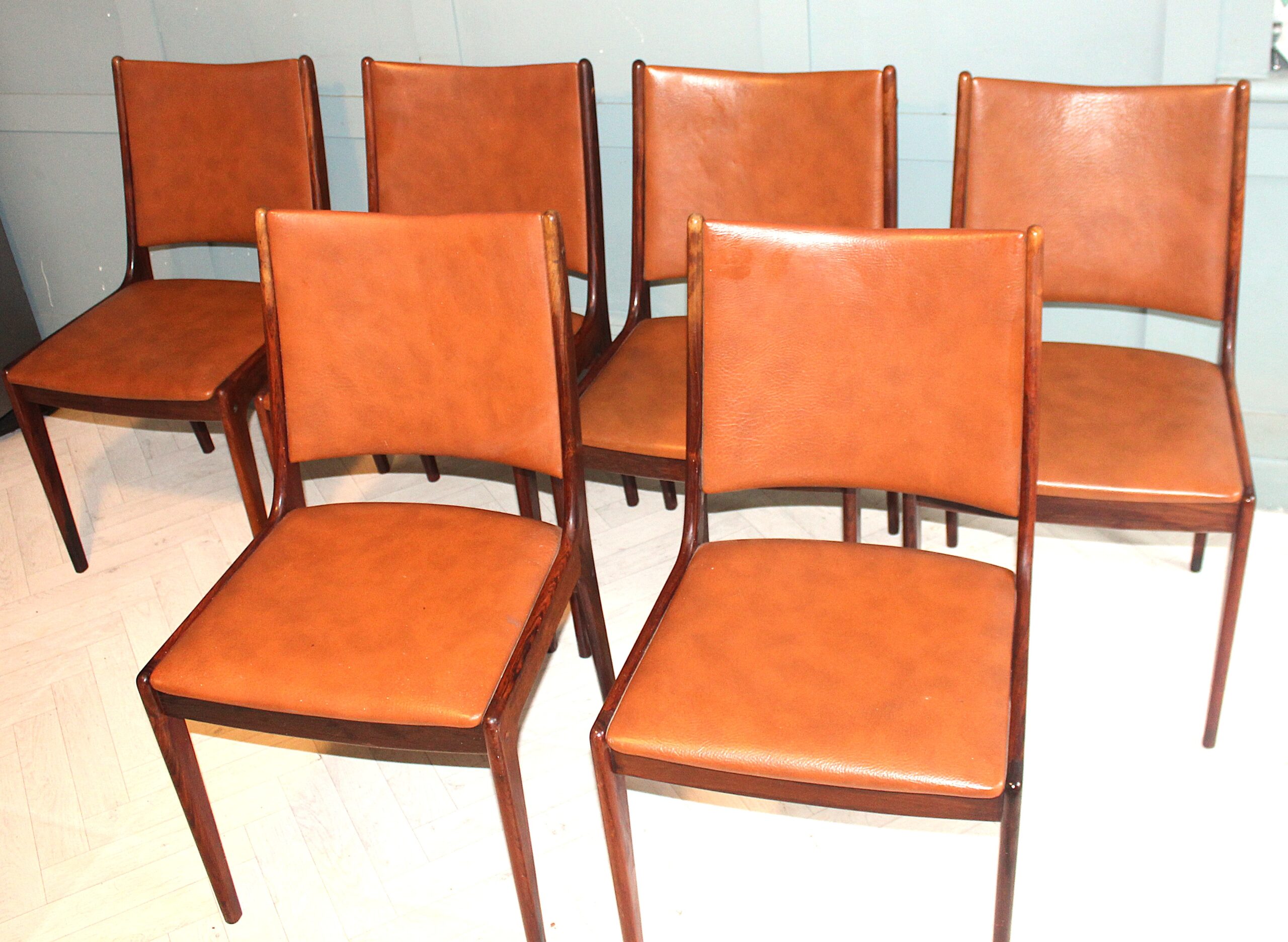 Scandinavian rosewood dining chairs