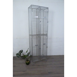 Vintage Metal Locker Shoe Yoga Storage