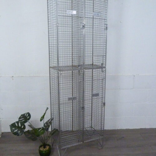 Vintage Metal Locker Shoe Yoga Storage