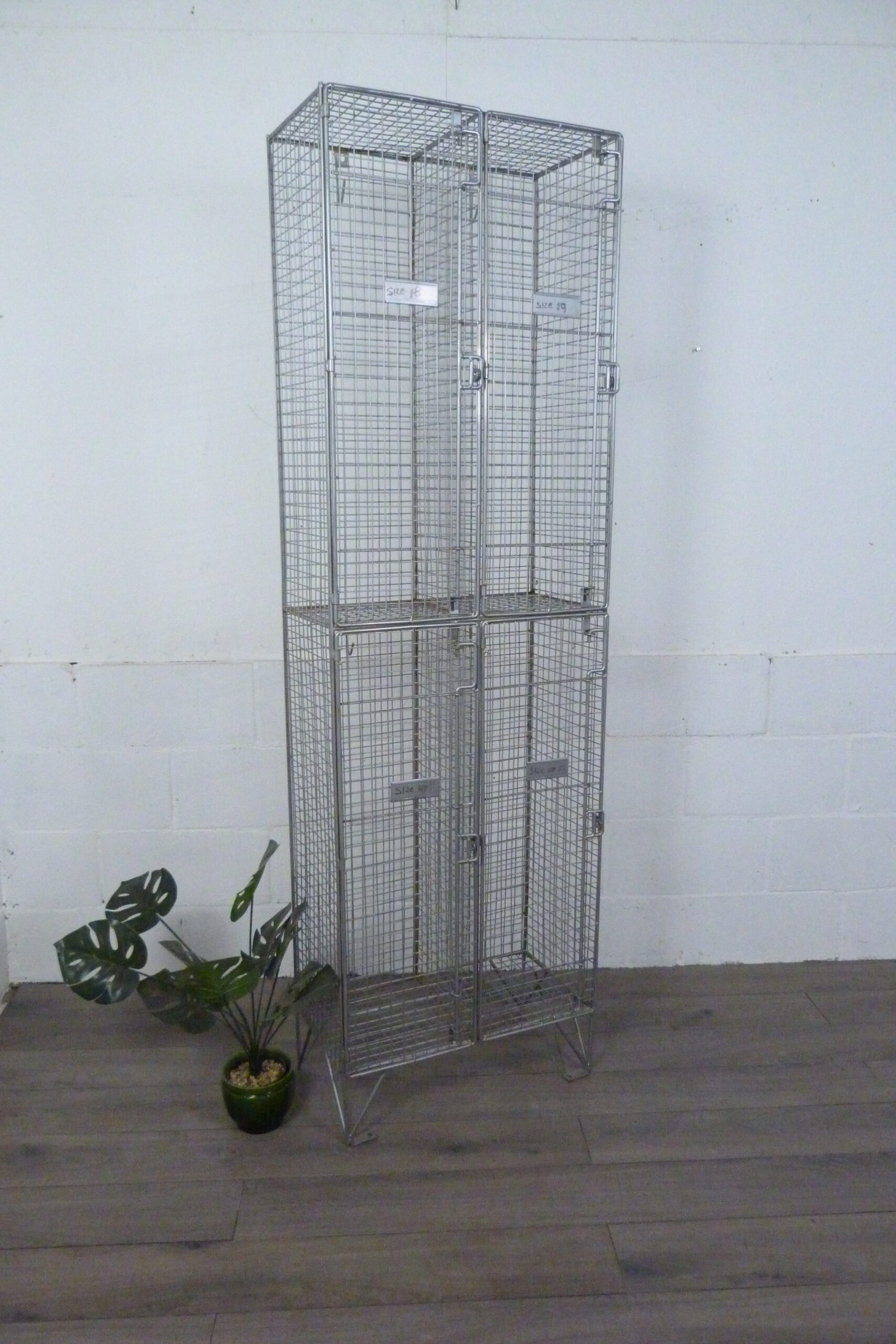 Vintage Metal Locker Shoe Yoga Storage