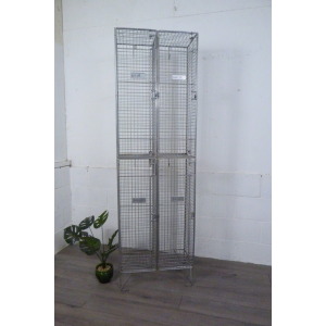 Vintage Metal Locker Shoe Yoga Storage