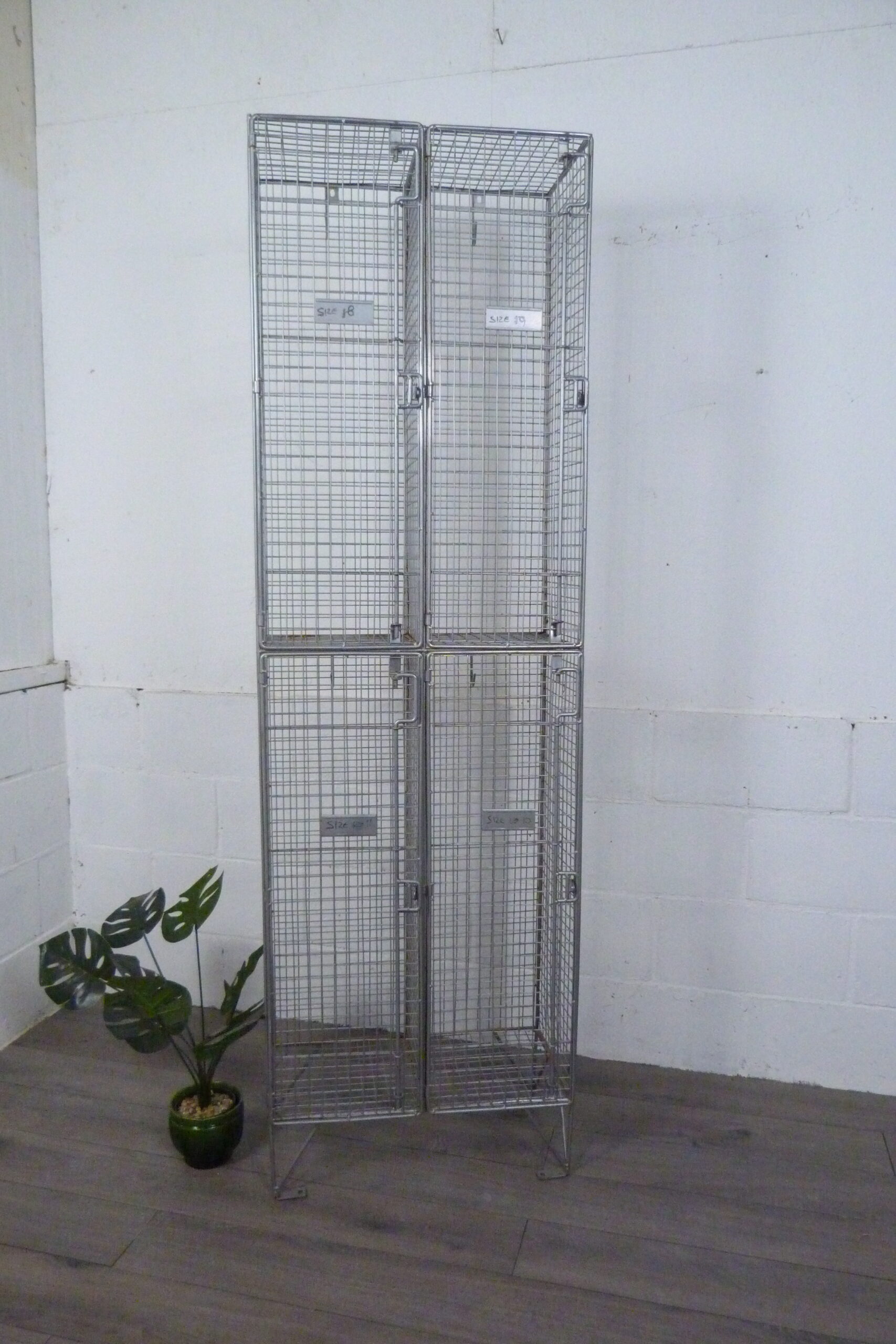 Vintage Metal Locker Shoe Yoga Storage