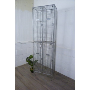Vintage Metal Locker Shoe Yoga Storage