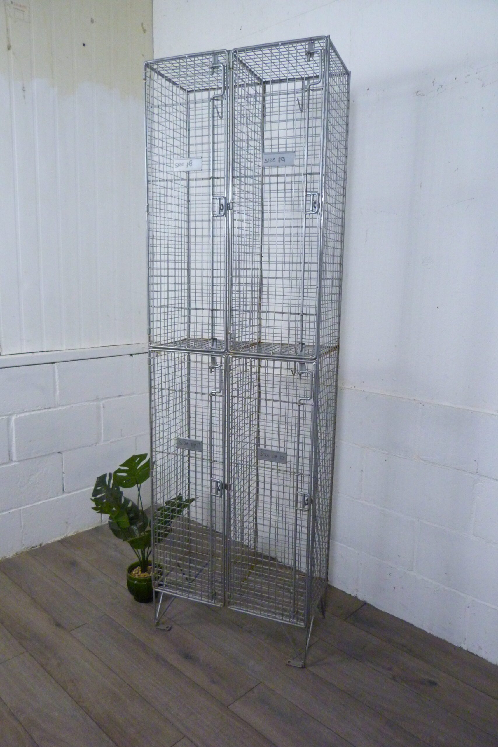 Vintage Metal Locker Shoe Yoga Storage