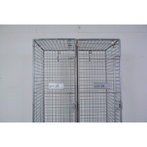 Vintage Metal Locker Shoe Yoga Storage