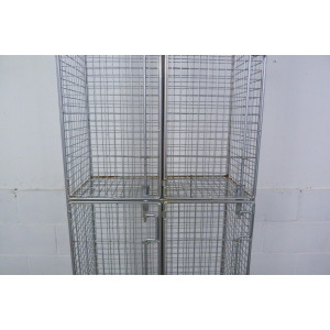 Vintage Metal Locker Shoe Yoga Storage