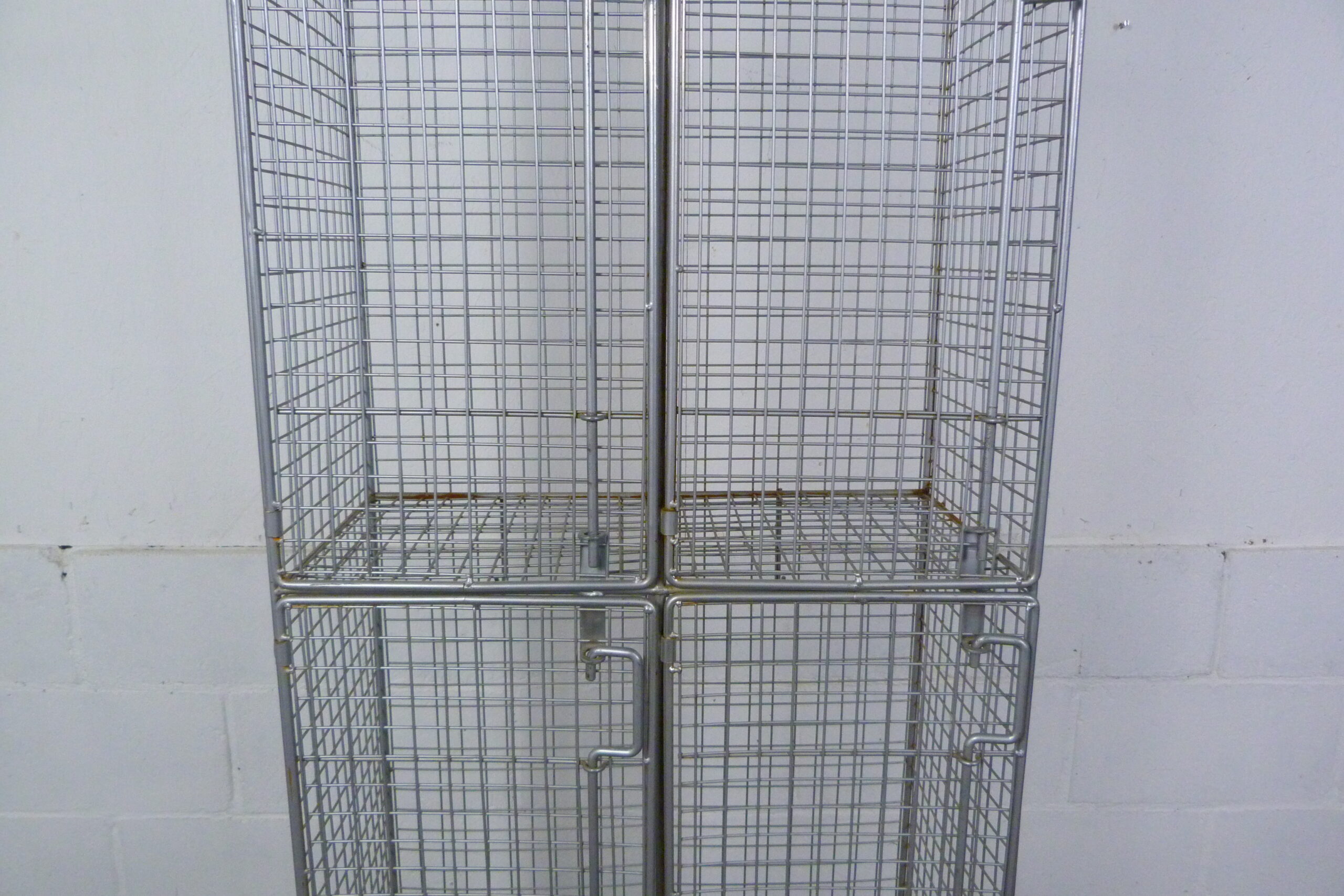 Vintage Metal Locker Shoe Yoga Storage