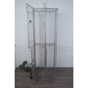 Vintage Metal Locker Shoe Yoga Storage