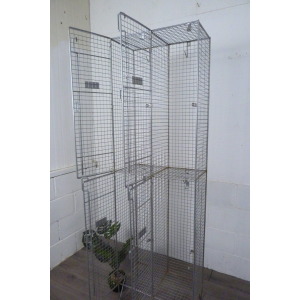 Vintage Metal Locker Shoe Yoga Storage