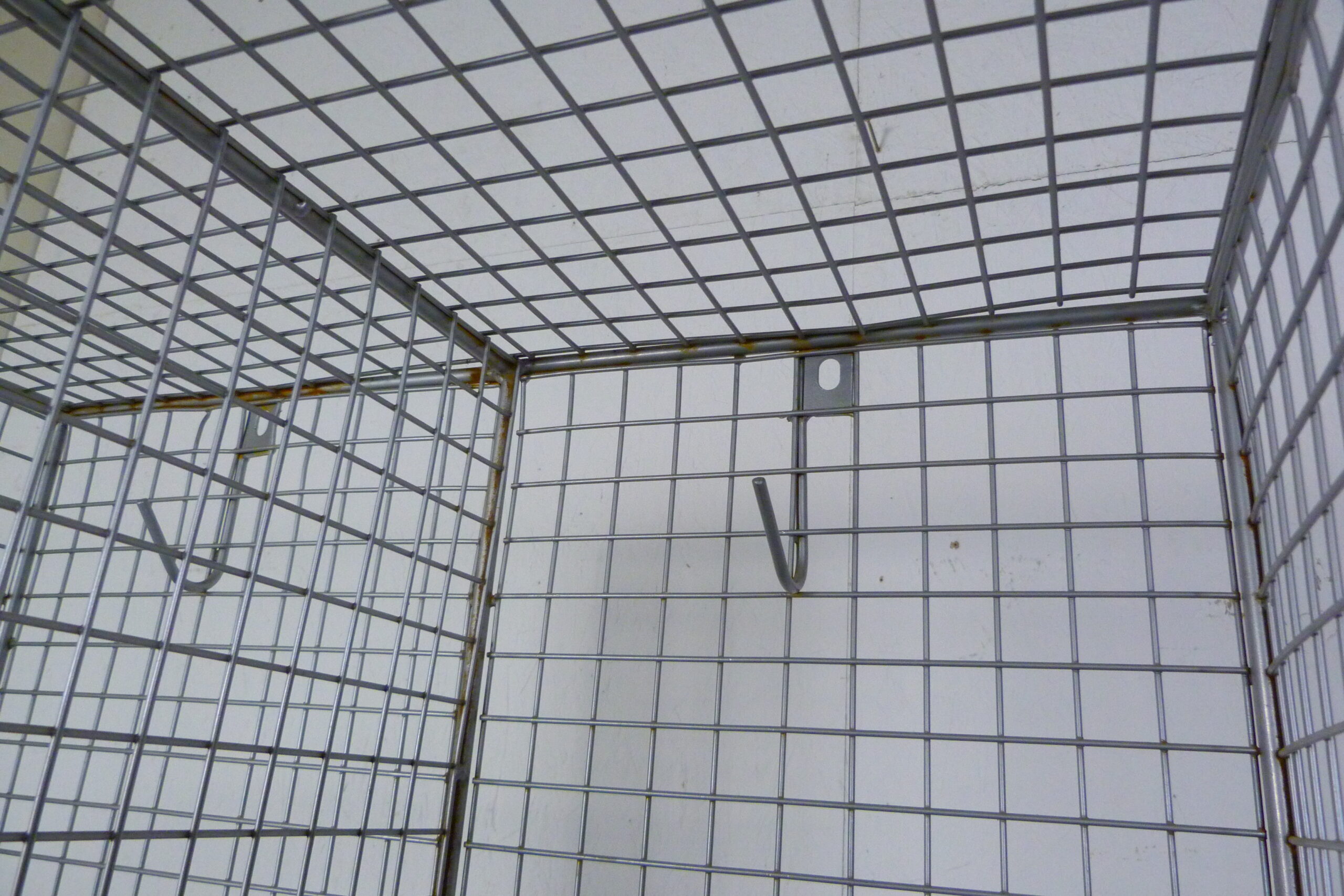 Vintage Metal Locker Shoe Yoga Storage