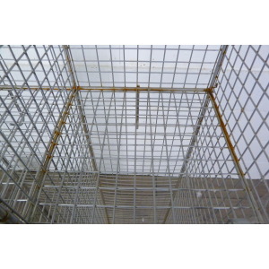 Vintage Metal Locker Shoe Yoga Storage