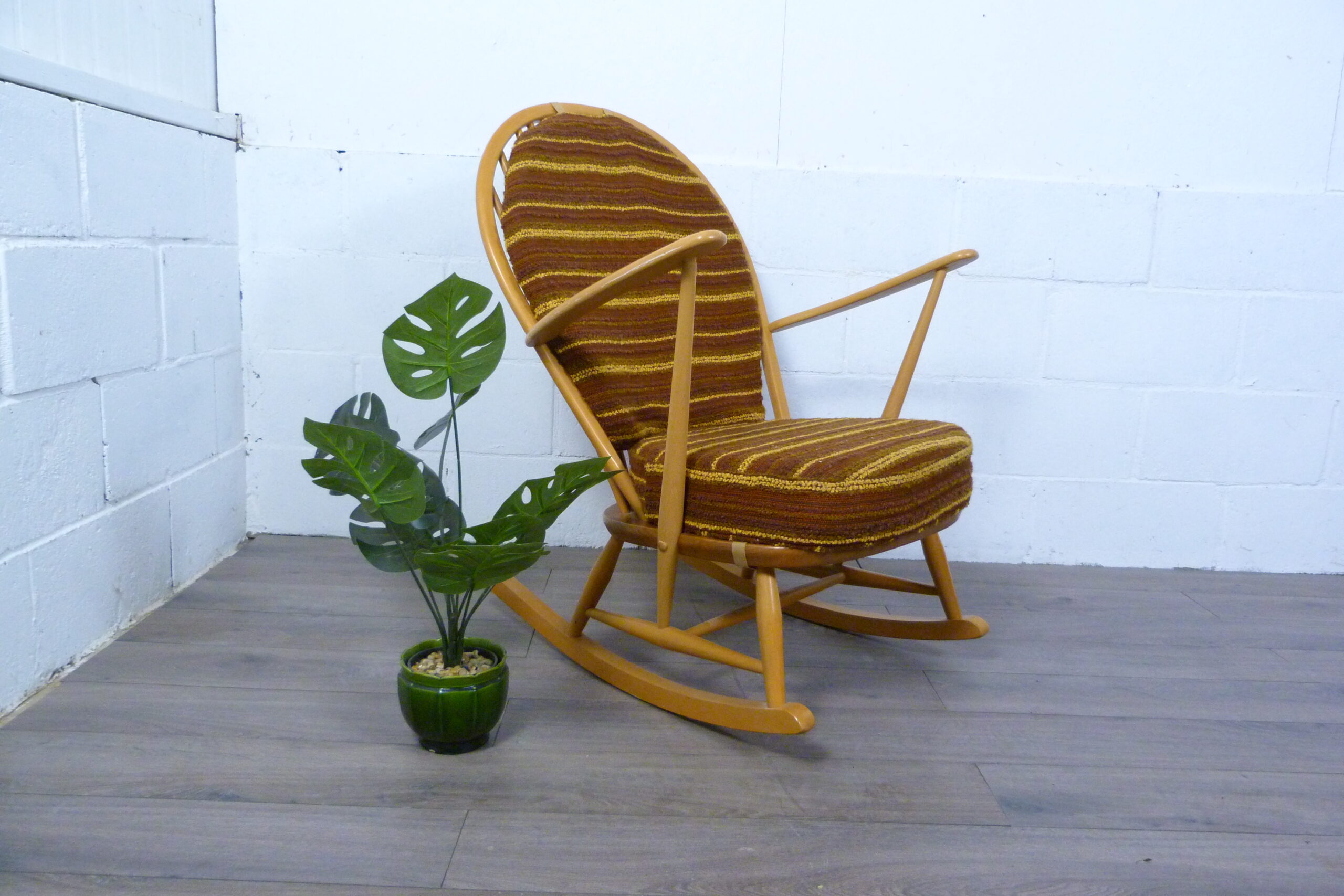 Ercol Windsor Grandfather Blonde Rocking Chair