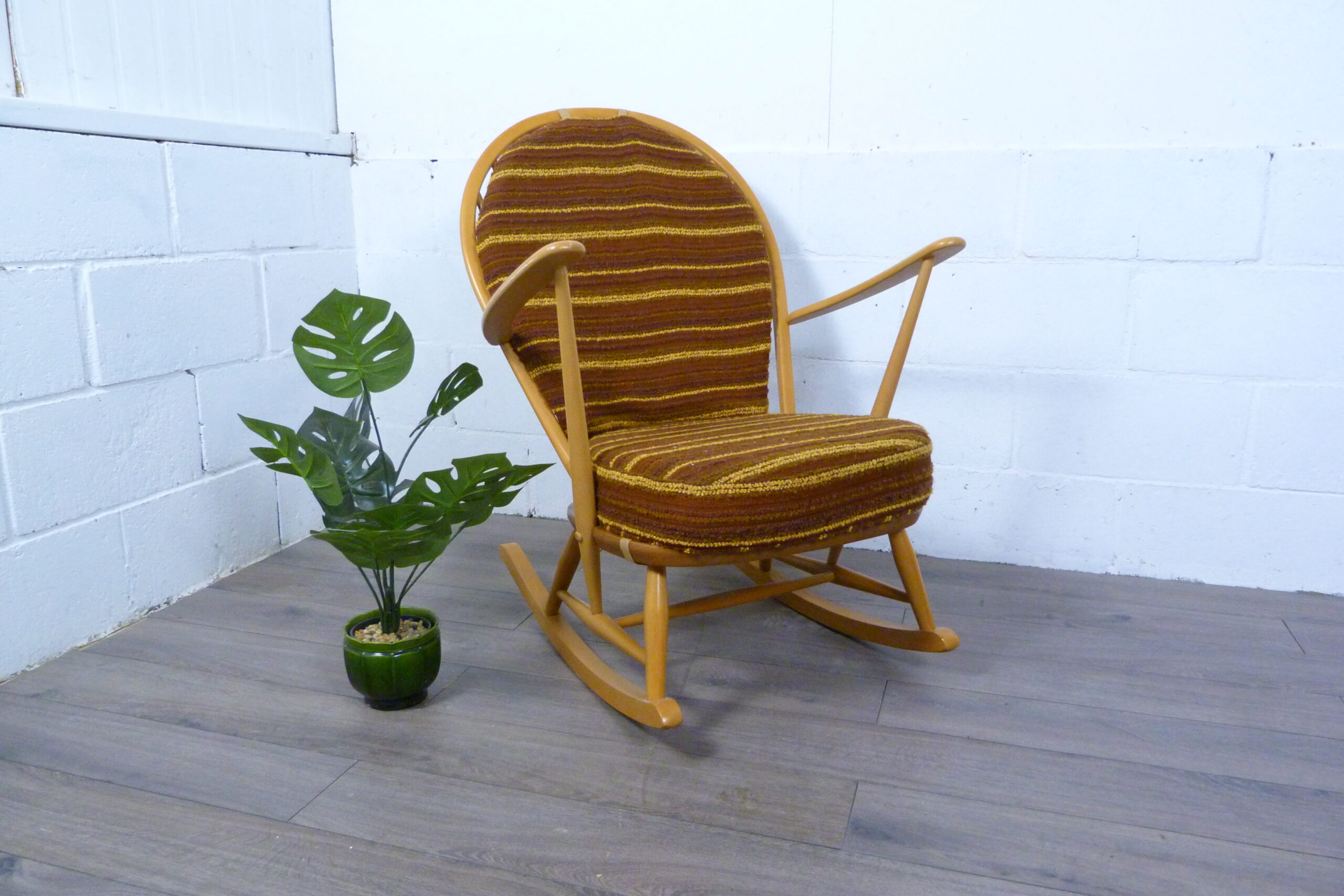 Ercol Windsor Grandfather Blonde Rocking Chair