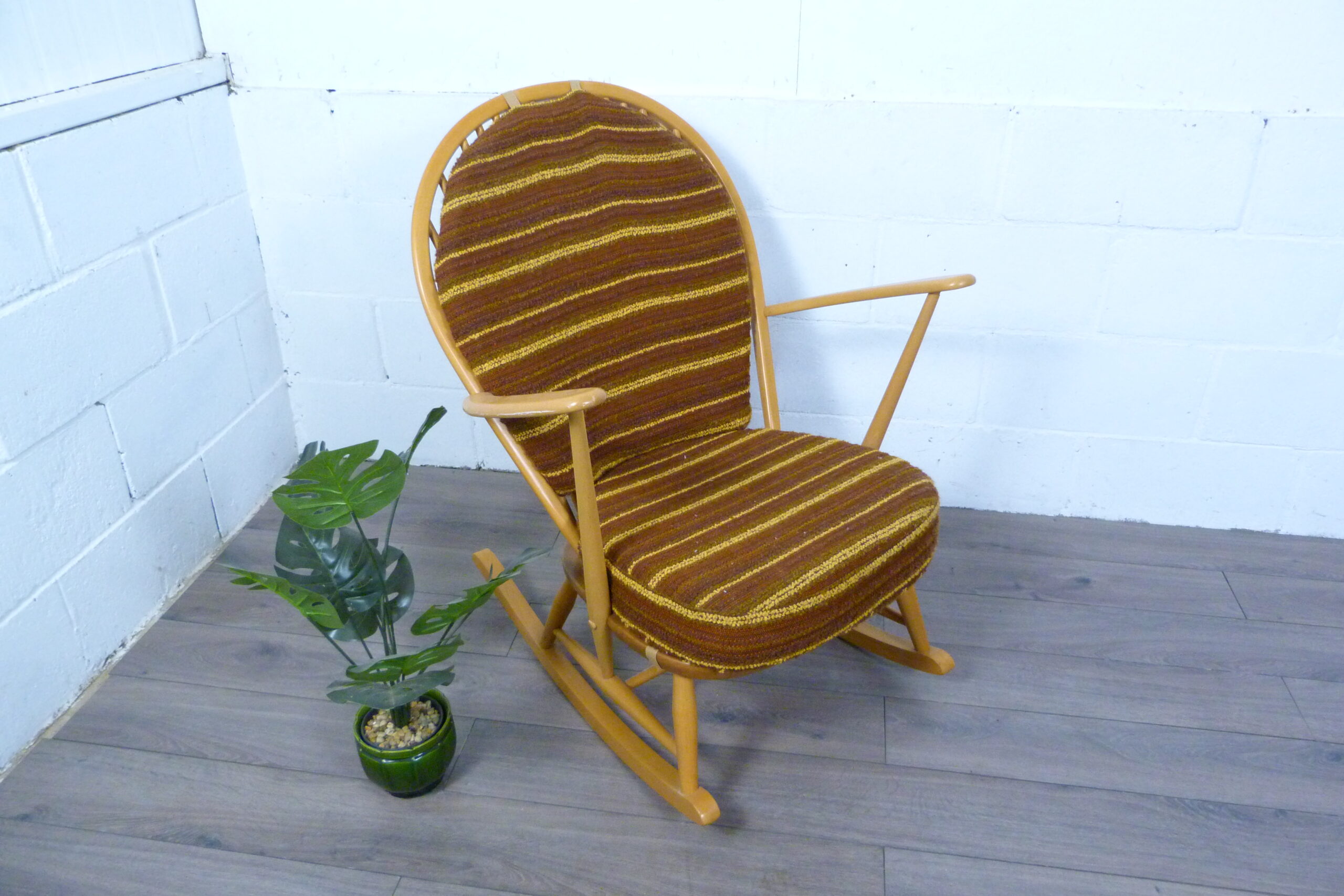 Ercol Windsor Grandfather Blonde Rocking Chair