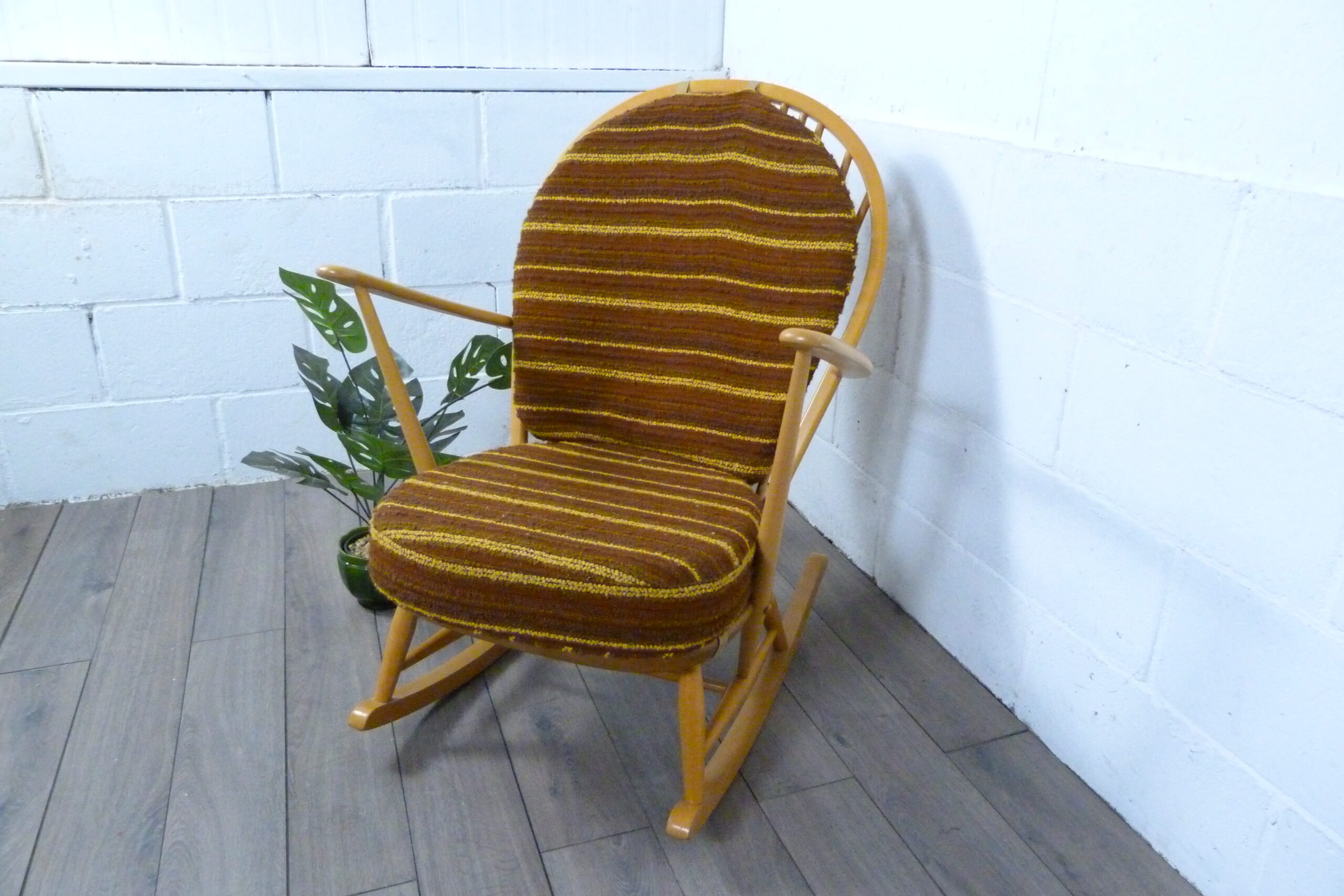 Ercol Windsor Grandfather Blonde Rocking Chair