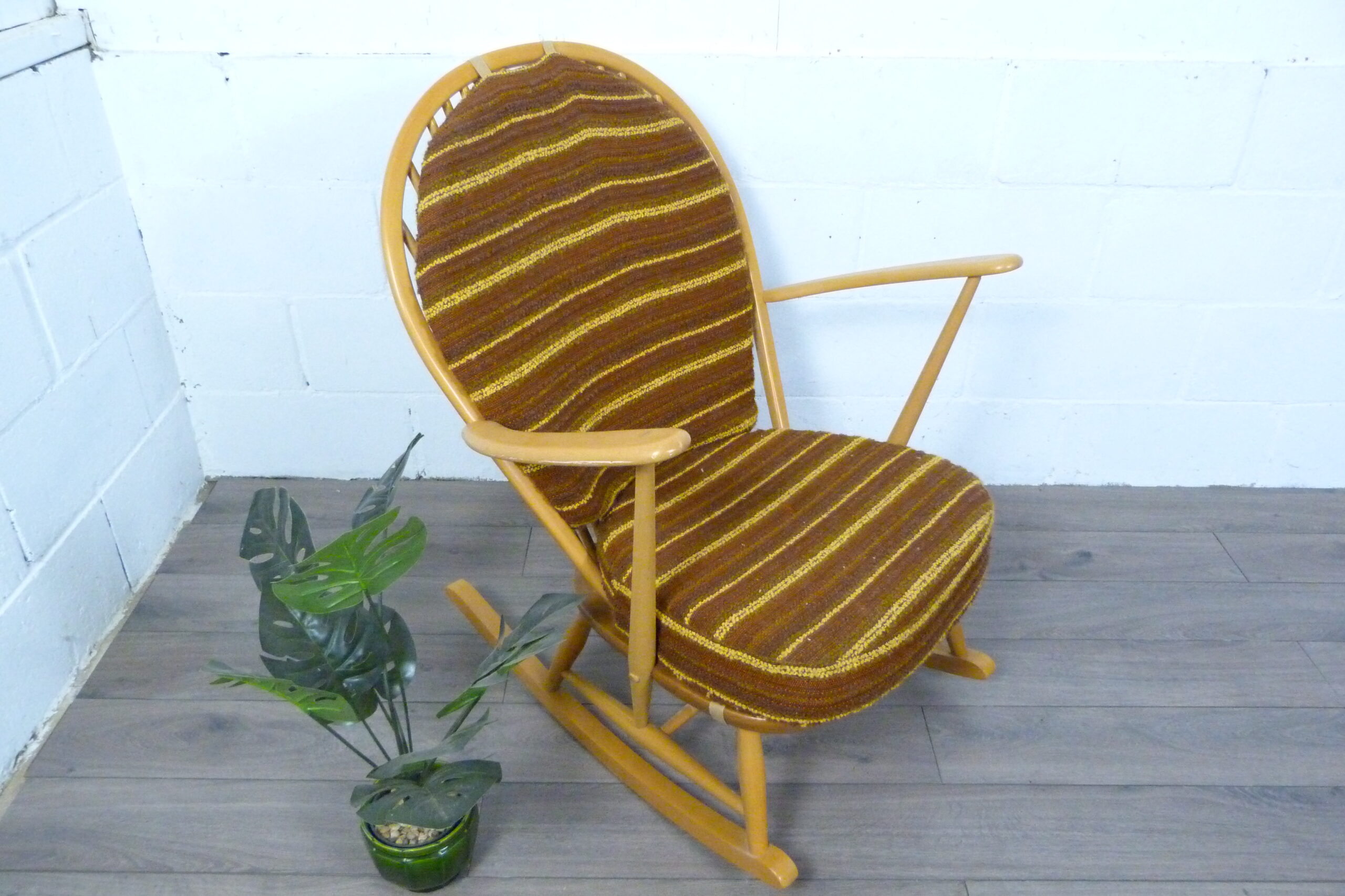 Ercol Windsor Grandfather Blonde Rocking Chair