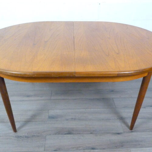 G Plan Fresco Oval Teak Extending Dining Table